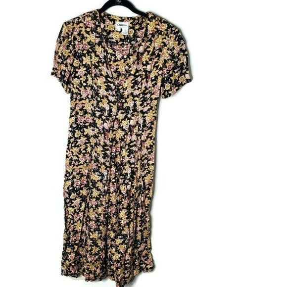 Vintage Dresses & Skirts - VTG Chiasso Midi Grundge Cottage Floral Dress.